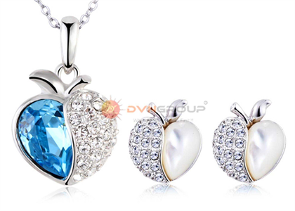 Rhodium Plated | Gemstone Pendant Sets